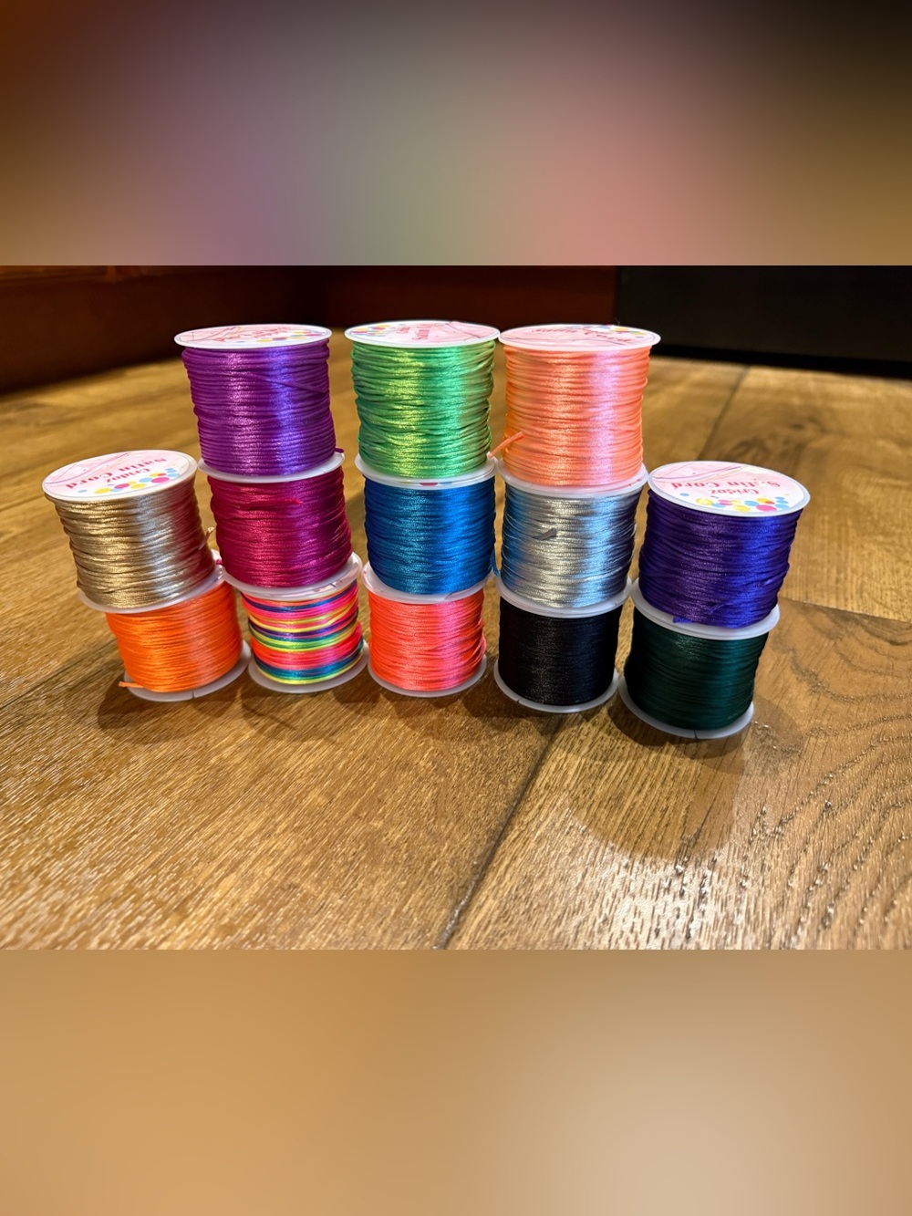 Colorful Satin Cord Spools - Multi Pack